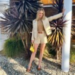 Virginia Gardner Instagram - Amazing press day for ‘Fall’ in theaters now! Go see it!! Obsessed with this outfit by @toryburch Styling : @zadrianandsarah Hair : @josephmhair Makeup : @jennanicoleofficial Shoes @larroude