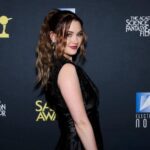 Virginia Gardner Instagram - Honored to present at the Saturn awards last night along side @smoregrace and for @fallmovie to be nominated for best indie film 🥰