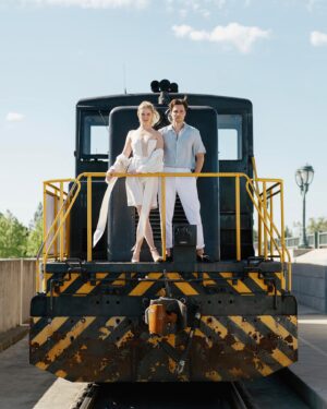 Virginia Gardner Instagram - Day one of our wedding weekend we took our bridal parties and parents on the fantastic Napa valley wine train 🍷🍷🍷