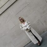 Virginie Conte Instagram - A little bit more of this trench @meotine . . #linentrench #parisianchic #springoutift #parisienne #meotine #