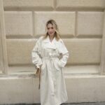 Virginie Conte Instagram - A little bit more of this trench @meotine . . #linentrench #parisianchic #springoutift #parisienne #meotine #