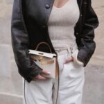 Virginie Conte Instagram - ☀️ Outfit inspo for spring Jean @thefrankieshop Jacket @sandroparis Heels @miumiu #fashionstyle #parisienne #parisianchic #minimalstyle #streetstyle #outfitpost #miumiu #frankieshop