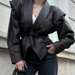 Virginie Conte Instagram - Elevated your look with @drejani jacket . . #parisienne #outfitinspo #streetstyle #parisianchic