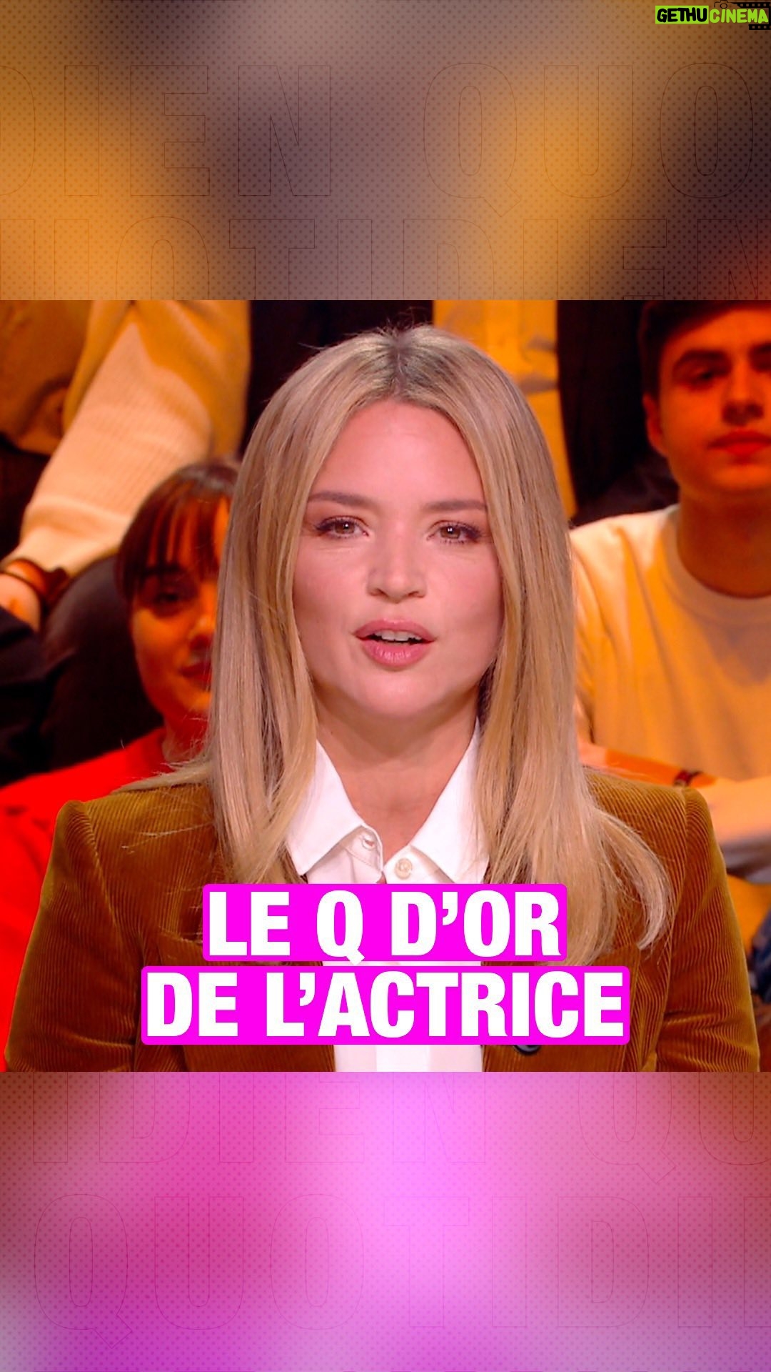 Virginie Efira Instagram - Après avoir reçu un Q d’or de la meilleure actrice, Virginie Efira a délivré un discours très drôle 🙈