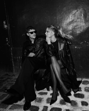 Virginie Efira Instagram - @anthonyvaccarello 🖤 @ysl
📸 @rudymarmet