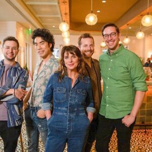 Vivian Howard Instagram - I loved preaching the blueberry bbq gospel to the @tryguys. Thanks for stopping by @dineatlenoir! Check out the episode on @discoveryplus and in my stories for more sneak peeks.