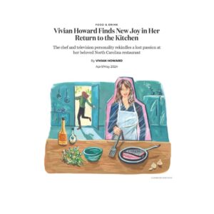 Vivian Howard Instagram - Here I am again, pouring my heart out in @gardenandgun. This time about reopening @chefandthefarmer on my own terms. In case it's not obvious, I'm so proud of the Kitchen Bar. And I'm having the best time.