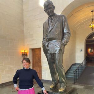 Vivian Howard Instagram - Two days in Tulsa. 1) Chef Abe & me at the event where I debuted my emcee skills & he articulated the menu beautifully 2) one of many top notch things I picked up @antoinettetulsa 3) pickle pie worth noting @zasaspizza 4) Catoosa blue whale on Route 66. 5) Will Rogers & me. 6) fountain soda that made me unusually excited. 7) sandwich I did not order or even taste but I watched someone else do both and will do that next time time @chickenandthewolf