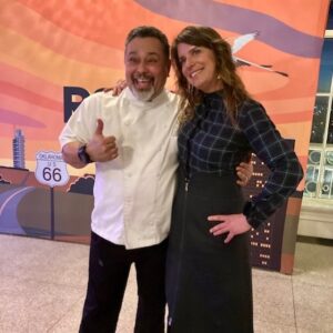 Vivian Howard Instagram - Two days in Tulsa. 1) Chef Abe & me at the event where I debuted my emcee skills & he articulated the menu beautifully 2) one of many top notch things I picked up @antoinettetulsa 3) pickle pie worth noting @zasaspizza 4) Catoosa blue whale on Route 66. 5) Will Rogers & me. 6) fountain soda that made me unusually excited. 7) sandwich I did not order or even taste but I watched someone else do both and will do that next time time @chickenandthewolf