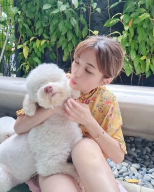 Vivian Lai Instagram - Smile and Enjoy the Weekend 🌻🌻🐶🐶

可惜我家毛小孩不赏脸！！
跟麻麻拍张照，有那么不情愿吗？？？？😅😅😅
@coco.thelagotto

Everyone 周末愉快❤️❤️🌹

#毛小孩拍照真的有難度
#毛小孩脸都很不爽
#麻麻笑容满面毛小孩脸嘟嘟
#麻麻很爱你们
#周末就是喜欢粘在一起🐶
#周末的你在干嘛
#vivianlai
#赖怡伶