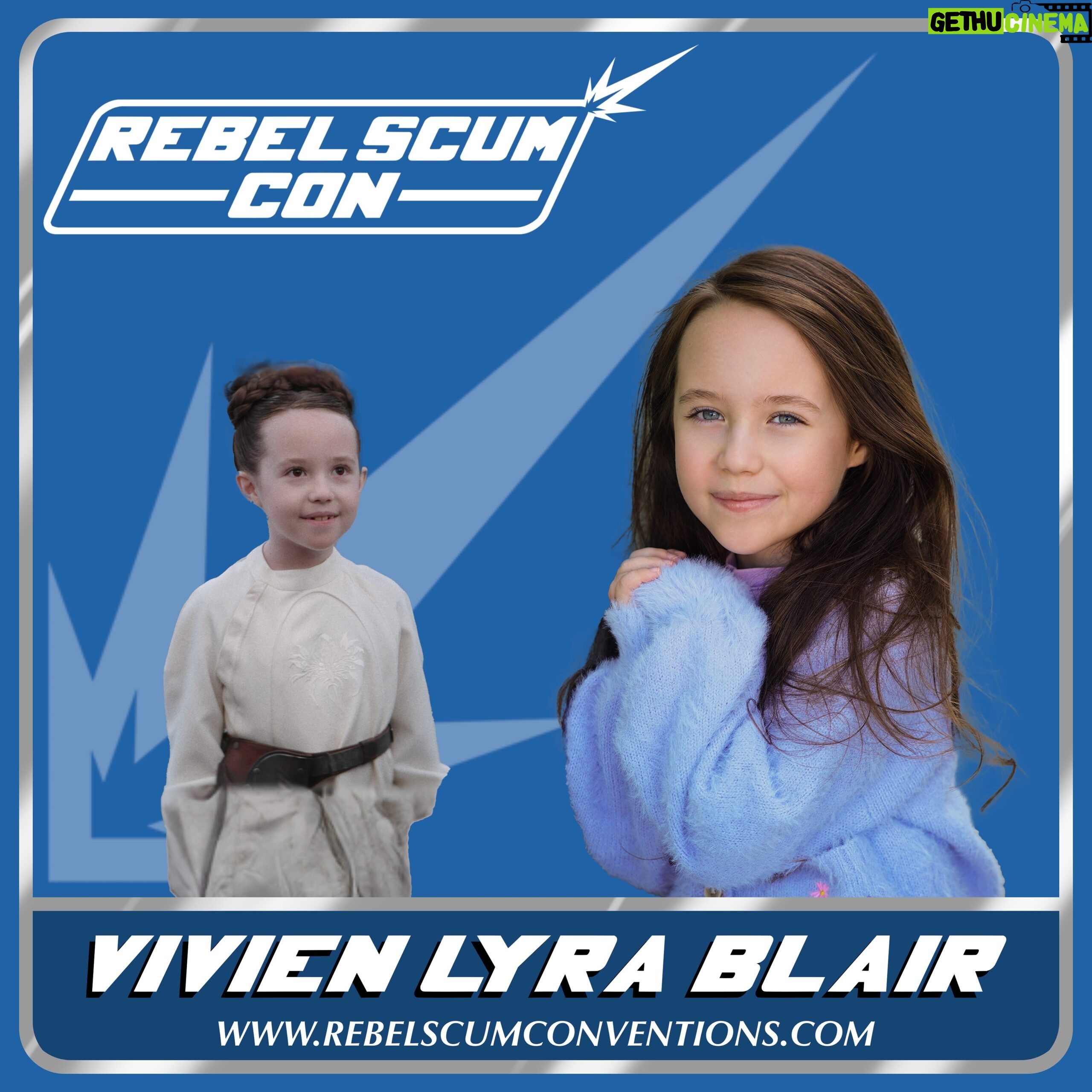 Vivien Lyra Blair Instagram - And to round out Monday’s announcement - Princess Leia, played by @vivienlyrablair in the Disney Kenobi series, will be joining us for @rebelscumconofficial 2024! Vivien’s photo op and autograph preorders are now live - secure your passes and experiences today ☀️ #starwars #princessleia #kenobi #starwarsfan #starwarsnerd