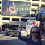 Vivien Lyra Blair Instagram - How it started and how it’s going. I saw my first movie billboard for something I was in with #birdbox 👀. It’s really exciting when so many people work so hard to see it out in the wild! 😻 Almost 5 years later and my latest project #fatalattraction is in the same billboard spot! 🍿 #vivienlyrablair #paramountplus #moviemarketing #hollywood #howitstartedvshowitsgoing