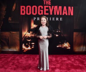 Vivien Lyra Blair Instagram - So many people I want to thank for making #theboogeyman premiere at the #elcaptaintheatre a huge night! ❤️

Style by @veronica.graye 
HMU by @meghan.pins
Shoes by @badgleymischka and  the amazing headband is from @leletny 

Thanks to @imprintpr @paradigmtalentagency @21lapsentertainment @20thcenturystudios @20thcenturystudioshorror @disneystudios  and everyone that came out to get scared!! 😻