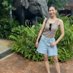 Vivien Yeo Instagram - 結束了新年旅行回到香港了 回來之前去了Singapore住了幾天 在元宵節那天去探望外公外婆 和外婆去巴剎吃她喜歡吃的雞飯 再陪她到大伯公廟拜神 在Singapore 住了幾天 特地帶小孩去Singapore Zoo @mandaiwildlifereserve 原來帶著兩個2-4歲的小孩去動物園（真正的大動物園） 是那麼具挑戰性的，因為天氣熱加上需要走很多路。 圖1 ：這次特地預訂了 Breakfast in the wild 和動物們一起吃早餐，非常特別的體驗。 一開始女兒見到orang utan 還嚇得尖叫😅😅幸好之後還是肯和動物拍照還大膽的摸蟒蛇😆 圖8 ： Boon Lay 大伯公廟 圖9&10 ： 和小孩一起搭飛機，我唯一看的節目就是Peppa Pig ，9mins 的Peppa Pig，不斷重複，我看了接近4小時😵‍💫😵‍💫。吃雪糕是我最開心的時候😵‍💫😵‍💫 總的來說，旅程雖然很忙碌有點小累，不斷忙著顧小孩。但是能帶他們回去過年，和他們一起體驗很多新事物，一切都是值得的❤️❤️