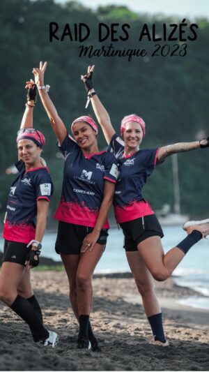 Wafa El Mejjad Instagram - Go pour suivre notre aventure du @raiddesalizes en Martinique ! 3 nanas, on ne s’est jamais entraînées ensemble puisqu’on ne se connaissait pas, on ne se suivait pas avant de savoir qu’on allait faire ce raid ensemble ! On a échangé un peu sur whatsapp, nos plus gros points communs : on est mamans de 3 enfants, et notre état d’esprit général. Le reste, on s’adapte les unes aux autres, on sait qu’on donnera notre meilleur sur les épreuves et dans notre équipe ❤️ Première journée faite, on vous en parle dans un prochain post❤️ @tziganette @wafabrunsdon @healthylifemary ! Invitation par le Raid