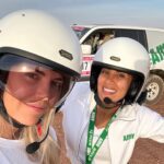 Wafa El Mejjad Instagram – Merci @shoeieurope de nous avoir équipé pour cette belle aventure riche en émotion , merci ma pilote @sophiemolesti de nous avoir fait slider dans les dunes merci pour les fou rire ! C’était magique alors merci 🙏🏼