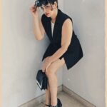 Wafa Khadeeja Rahman Instagram - I live for repurposed cute looks from stuff I steal from my family @waheedamb :P #ootd #fashion #styling #outfitoftheday [ ootd, fashion, styling, outfit of the day ]