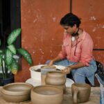 Wafa Khadeeja Rahman Instagram - Pottery class with the cutes ❤️ @terracraftskochi #pottery #potteryclass #potteryworkshop #terracotta