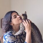 Wafa Khadeeja Rahman Instagram - Teaching all three of my monkey babies how to do the classic 3 part Eid Mubarak hug. May or may not have bribed them with treats in exchange for their co-operation. #eidmubarak #ootd #fashion #styling #catmom