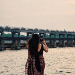 Wafa Khadeeja Rahman Instagram - And all that's best of dark and bright, meet in her aspect and her eyes ~ Lord Byron #ootd #fashion #styling #outfitoftheday #saree #sunset [Fashion, styling, ootd, sunset, sarees]