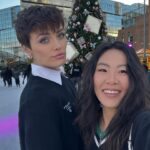 Wallis Day Instagram – this the season… w/ @jomalonelondon ⛸️🎄 #JoMaloneLondonXGlide
