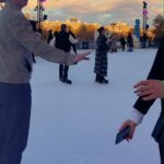 Wallis Day Instagram – this the season… w/ @jomalonelondon ⛸️🎄 #JoMaloneLondonXGlide