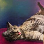 Wendi McLendon-Covey Instagram - We're having portraits painted of all the cats we've ever owned, and here's the latest one. Our sweet Carmen passed away in 2014. Thanks to @rabbitt_ranch for capturing her personality! . . . . #petportraitsofinstagram #petportraits #catsrule #soulcat