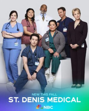 Wendi McLendon-Covey Instagram - Spent The last four days in NYC for the NBC Universal upfronts (where advertisers see what the networks are rolling out for the '24-'25 season).

1. The promo pic of St. DENIS Denis Medical, airing on Tuesday nights at 8 pm starting in the fall (date TBD)
2. Me and Zachary Quinto behind the scenes at Radio City!
3. Lounging in the corner of the People Magazine/NBC soiree
4. Three Long Beach legends
5. With goddess deluxe @mrmayo from Chicago Fire
6. With my partner in crime Gladys rehearsing what our magazine cover will look like once we sell our shows
7. Butters checking out some of our roses.... I know that's why you came here to begin with.

Hair: @marcosantinihair
Makeup: @rebeccarestrepo
Wardrobe: Butters Mclendon-Covey