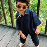 Westny Dj Instagram - Call me Kaimano Cokatanasoe..i am that almost 4 yr old kid who loves this @cal.al_ #ootd. kmu suka Kaimano lagi pake yang di slide brapah? #kids #fashion #kidsstyle #bajuanak #styleanak #cute #kidsdesign #localbrand