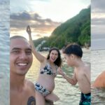 Westny Dj Instagram - That perfect timing to just have a peaceful Time.. to surrender to fulfill that empty bucket as human, to feel existed, present and Live also to be Loved🌹 #32weekspregnant #pregnant #mom #familytime #family #bonding #peaceful #mind #happiness #life #balilife #beach