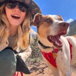 Willa Fitzgerald Instagram - We didn’t think we liked the desert. Turns out we do. (Minus duck who’s still iffy on sand between his toes while hiking.)