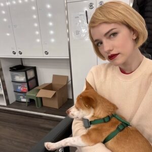 Willa Fitzgerald Instagram - A few of the very few photos I took #bts of #TheFallOfTheHouseOfUsher because I was having such a good time not on my phone. Included: duck with his favorite on set human and evidence of @malcolmjgoodwin ♥️