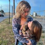 Willa Fitzgerald Instagram – More #BTS of DESPERATION ROAD feat. @pyperbraun and @nadinecrocker ✨ go watch in theaters and on demand ✨