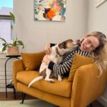 Willa Fitzgerald Instagram – And that’s why they call it a love seat 💕🐶🌈