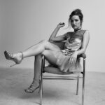 Willa Fitzgerald Instagram – An incredibly comfortable way to sit in a metal chair. Try it.