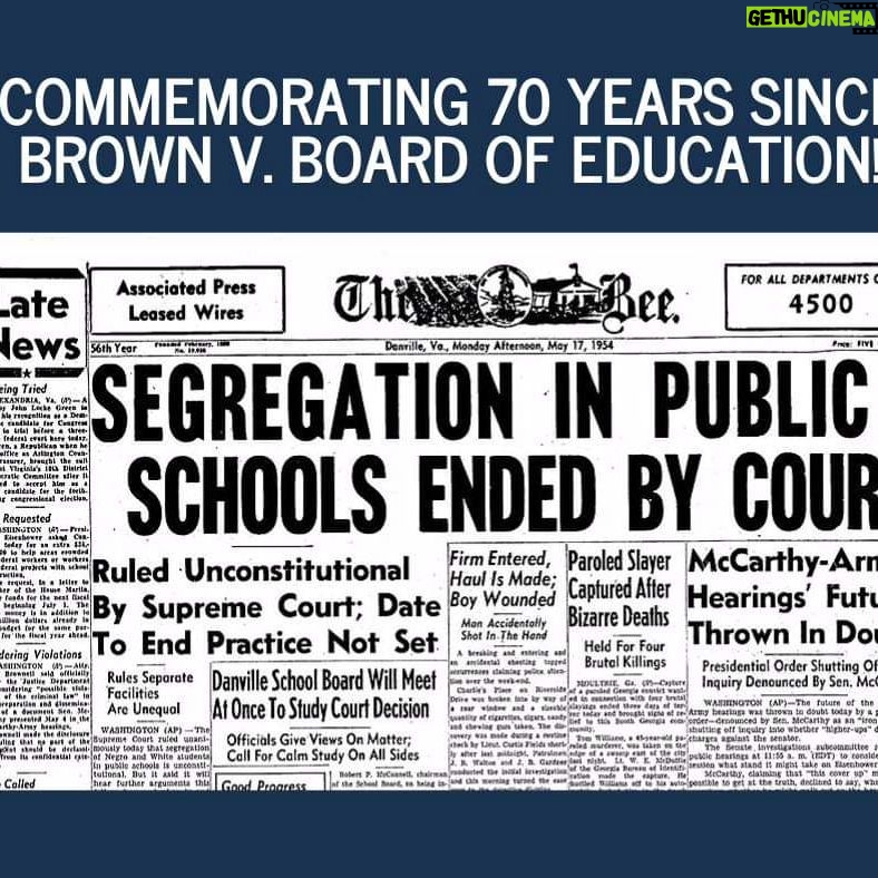 Winsome Earle-Sears Instagram - Today, we celebrate the anniversary of Brown v. Board of Education, which ruled unconstitutional racial segregation in our schools in the United States. This landmark ruling wasn't readily embraced by all - we still had a long road ahead. As we recognize this milestone in our history, we recognize that America isn't all she could be - but she isn't what she used to be either! So thankful for this country we call home. #BrownvBoard