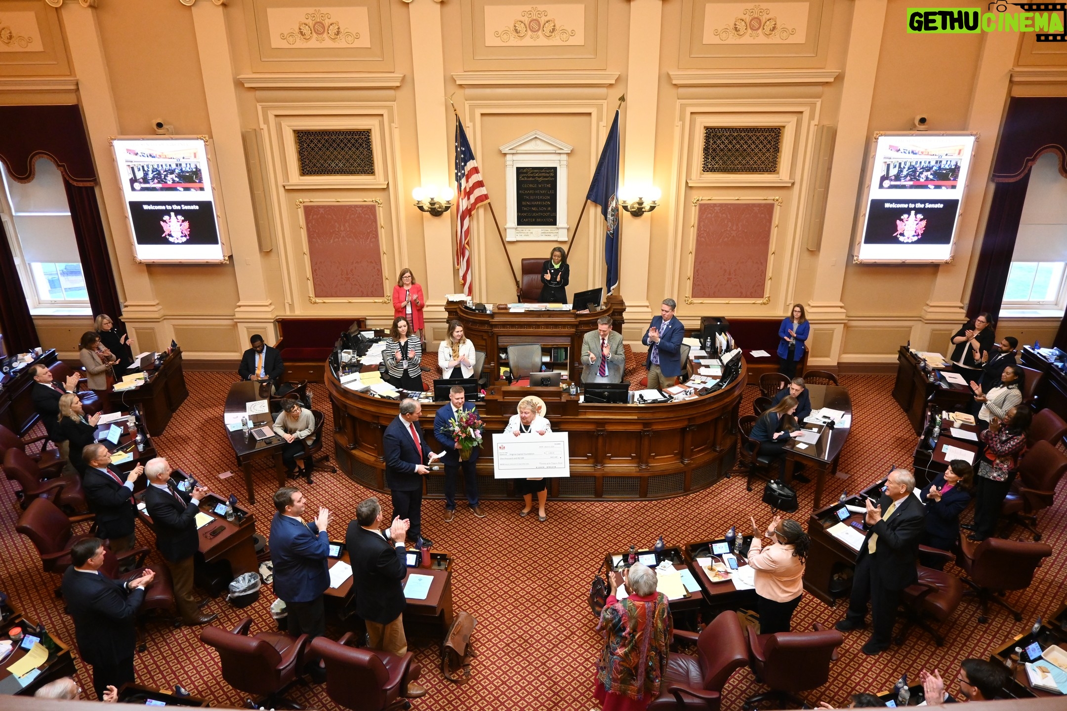 Winsome Earle-Sears Instagram - Today, the Senate honored Susan Clarke Schaar, who served the Commonwealth for a total of 50 years in the Clerk's office including 38 years as Clerk of the Senate. Thank you, Clerk Schaar, for your unwavering dedication to Virginia.
