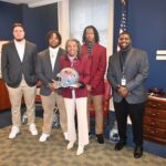 Winsome Earle-Sears Instagram – This week, coaches and members of @vuu_football team came to the Capitol to be honored for their CIAA Championship win – the first in 22 years! It was wonderful to recognize their hard work and efforts and the leadership of Dr. Alvin Parker and Coach Edward Pointer.