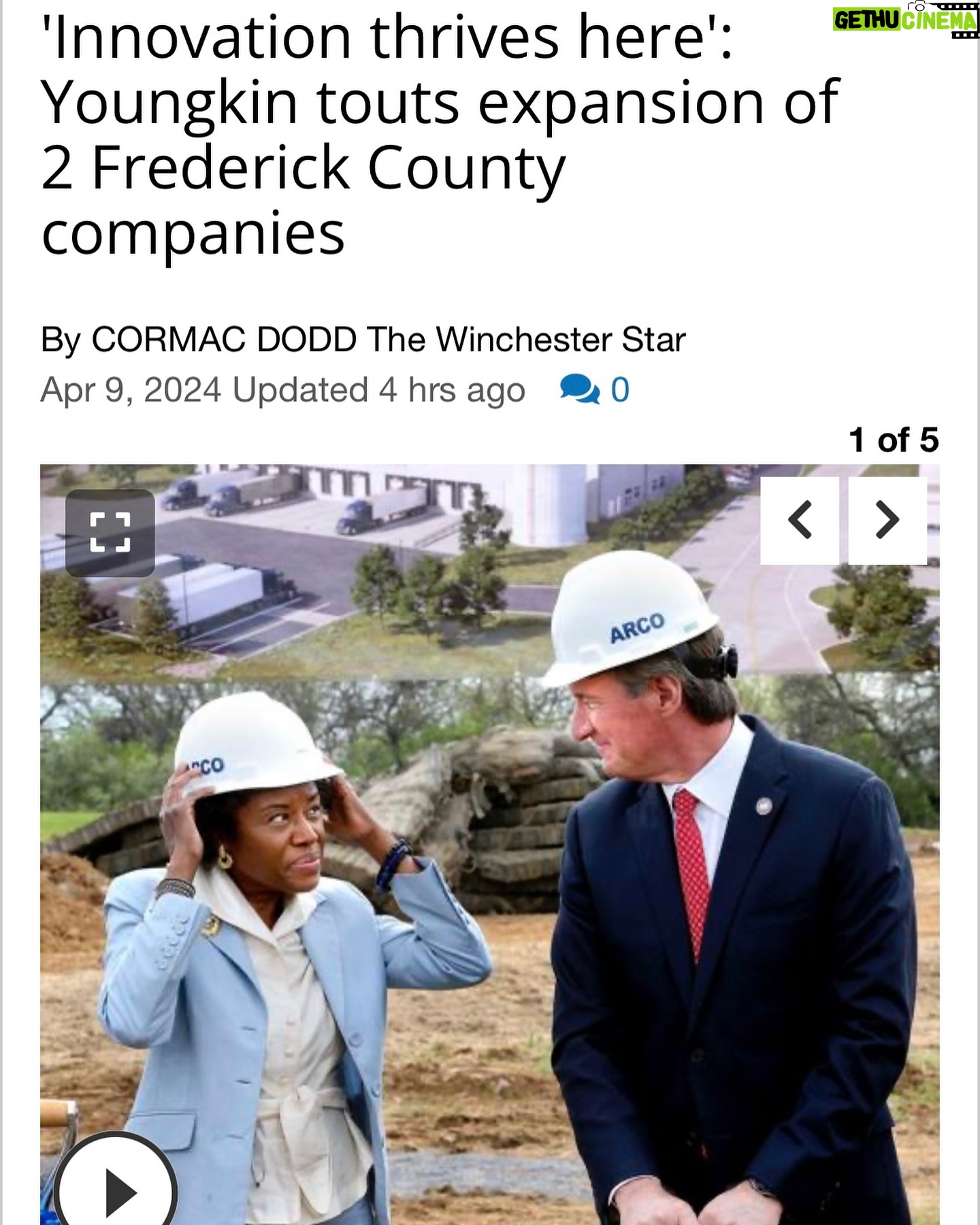 Winsome Earle-Sears Instagram - Yesterday I was honored to join Governor @glennyoungkin in Frederick County to celebrate the expansion of the HP Hood dairy plant and break ground on the new Winchester Cold Storage facility. We are fostering a strong economy in the Commonwealth and are now the #7 state for top job growth in the nation.