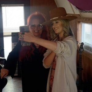 Wynonna Judd Instagram - This was the moment we FaceTimed my folks back at home and they REALLY started to think I was cool 🤣 @wynonnajudd, it has been a career highlight to work together on this song. I cherish our life-long friendship so much. Wynonna is the real deal y’all and I’m really proud of what we did with this one all in the name of @tompettyofficial’s honor. If you haven’t already, check out “Refugee” now off of ‘Petty Country: A Country Music Celebration of Tom Petty’ ❤️