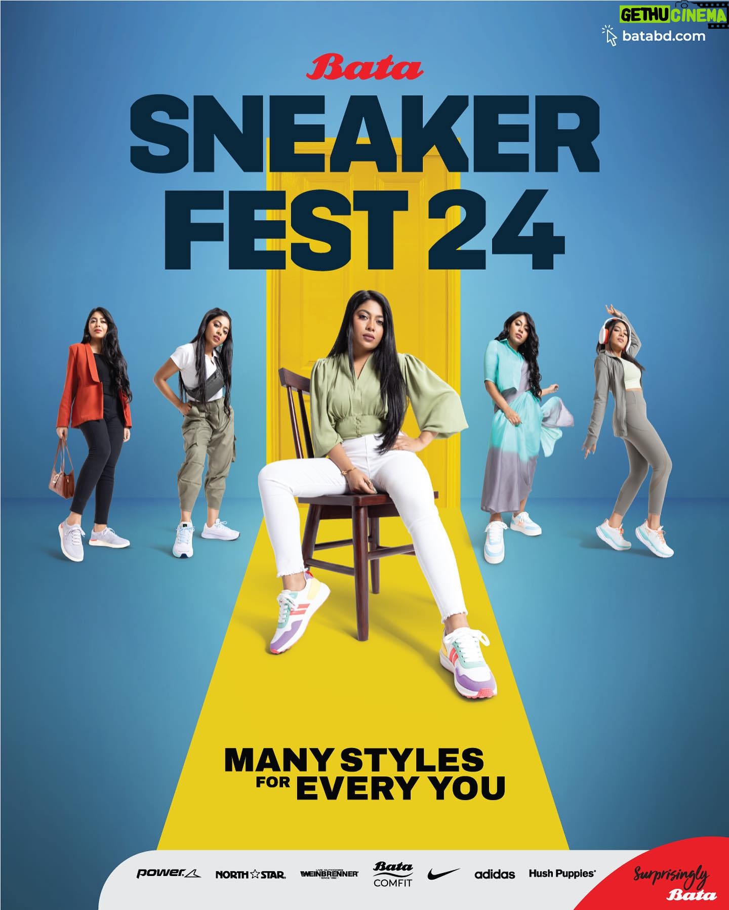 Xefer Rahman Instagram - Get pumped for the Bata Sneaker Fest 24! As we gear up for the new year, we're inching closer to the ultimate sneaker experience. Get ready to dive into Bata's chic kicks that are the definition of urban cool – they're not just comfy, they're a whole mood for every version of you! Shop for Many Styles for Every You at the Bata store or visit Batabd.com! #BataBangladesh #SneakerFest24 #ManyStylesForEveryYou #Style #Comfort #Sneaker #SurprisinglyBata