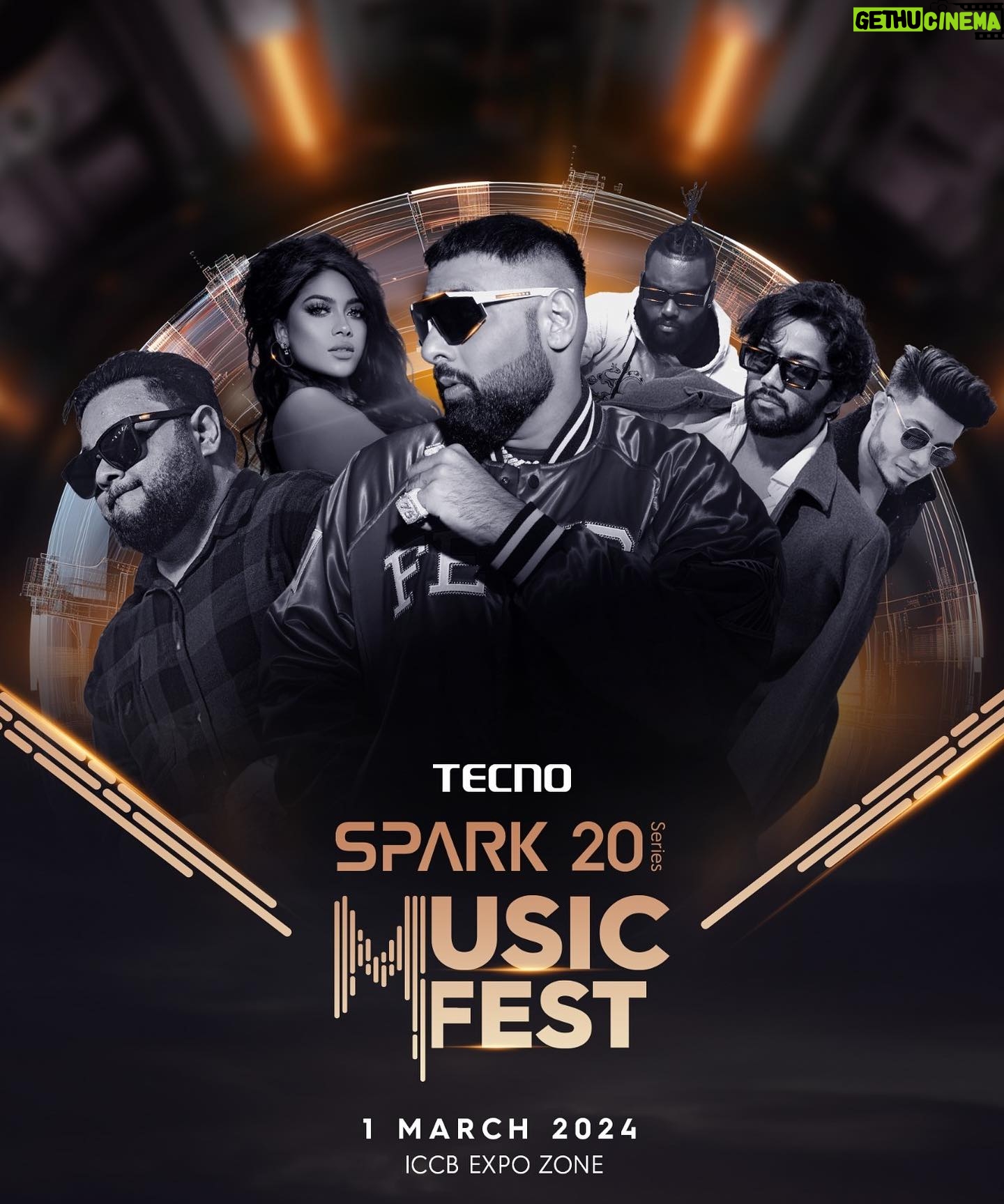 Xefer Rahman Instagram - Are you ready for TECNO Spark 20 Series Music Fest on 1st March happening in ICCB expo zone!!! Will be performing alongside @badboyshah @fuadlive @sanjoyd @pritomhasan and @blackzang_bz!