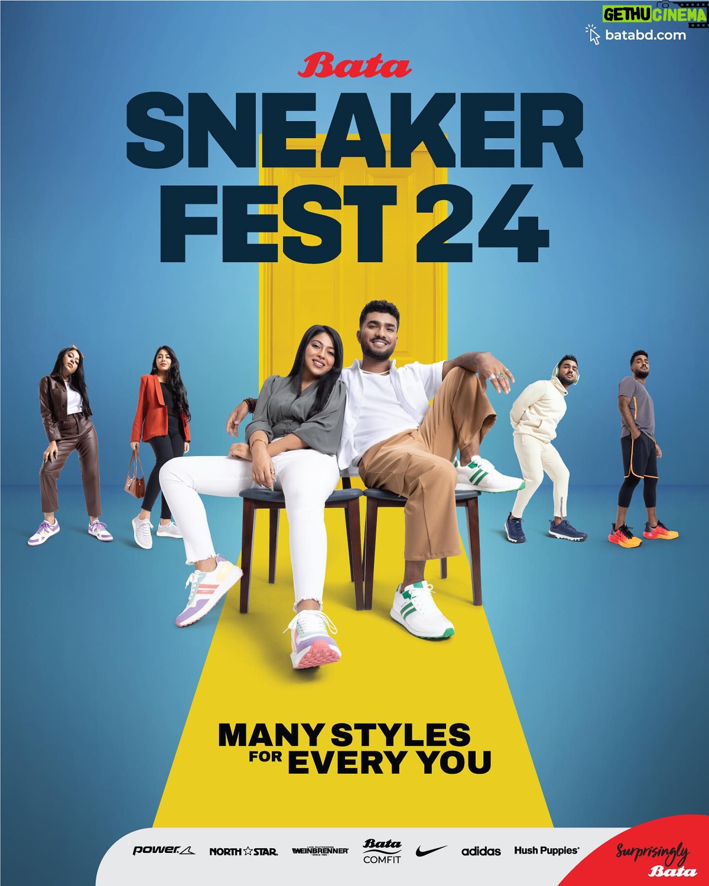 Xefer Rahman Instagram - As we gear up for the New Year, I'm thrilled to announce the most awaited Bata Sneaker Fest 24! 🚀 With a dazzling array of trendy, funky, and cool sneakers, Bata stores are ready to provide Many Styles for Every You. Whether you're an urban explorer like me or Muza, Bata has your back, offering dapper fashion, stylish comfort, and exclusive deals. I and Muza have already found our favorites; now it's your turn! 🎶 👟 Shop for Many Styles for Every You at the Bata store or visit Batabd.com #BataBangladesh #SneakerFest24 #ManyStylesForEveryYou #Style #Comfort #Sneaker #SurprisinglyBata