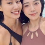 Xenia Chong Instagram - 🖤🖤🖤 天陰陰游水幾好丫 唔怕曬黑🙂‍↔️ 最緊要有人陪住一齊做運動💪🏻 #xeniachong #hkig #hkactor #followme #莊韻澄 #loveisintheair