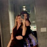 Xhesika Berberi Instagram - Dressing up with my partner in crime @angela_martini because every blonde needs a brunette sidekick to conquer the world ❤️💥