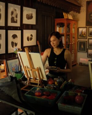 Xu Yahui Instagram - In the mood for art and coffee 🎨☕️
