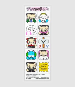 Yaeji Instagram - With A Hammer sticker sheet
made in collaboration with @mini_super_sticker_club and designed by @milkbbi ❤️ available now at yaeji.com
