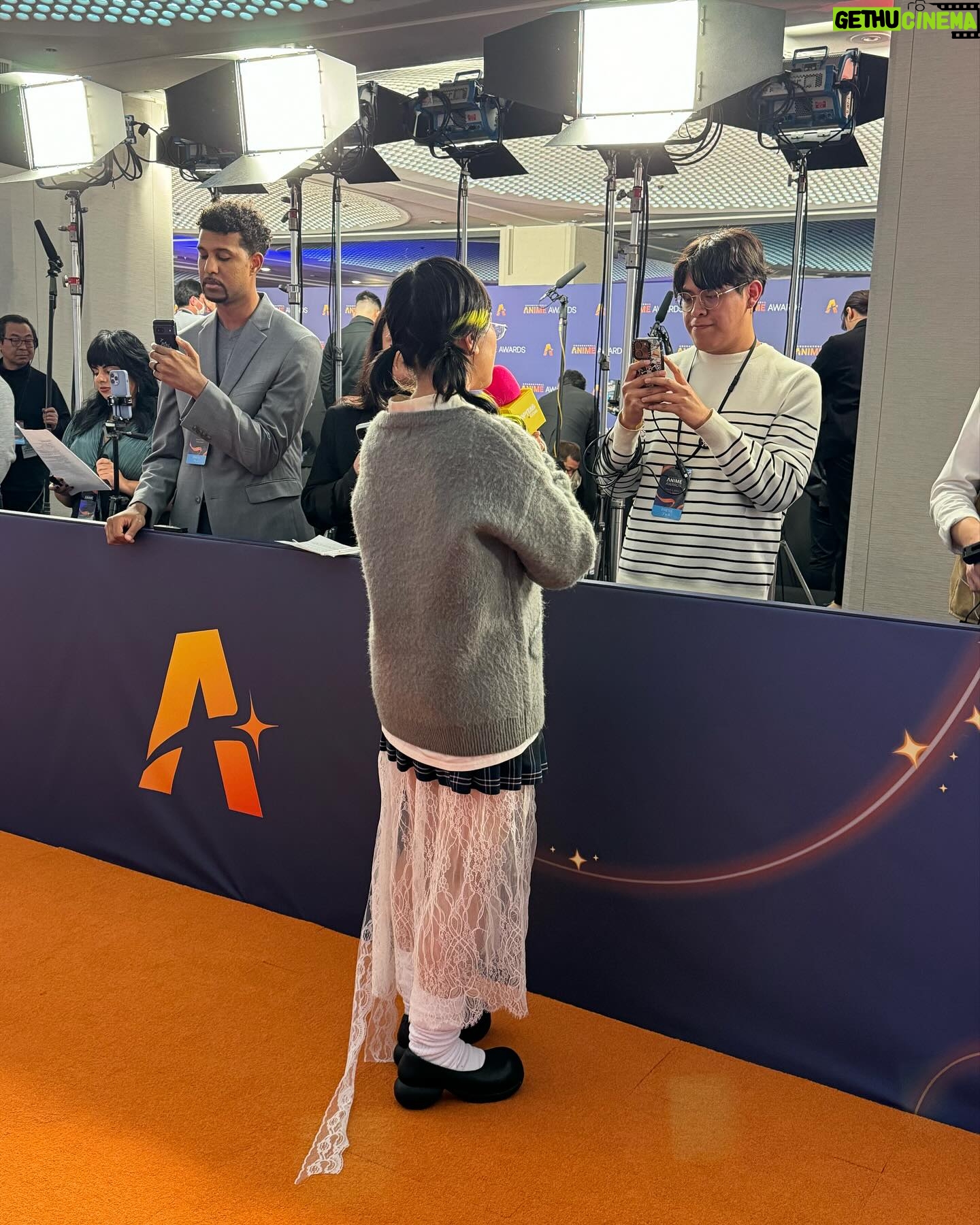 Yaeji Instagram - thank u for inviting me to present at the @animeawards.official @crunchyroll π₯Ήπ€ my childhood dream come true to anyone whose loved anime their whole life but felt like they had to hide it, we finally made it π«Ά wearing @_yuminha_ sweater and a lace skirt i made βοΈ @venicew shoes thrifted skirt and shirt don quixote loose socks π€£ hair color @ququ_raaakun7 hair styling @macha706 makeup @misato__hm π