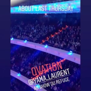 Yama Laurent Instagram - Merci,Merci @DanBigras.  QW4RTZ ,Marianne Mathieu , #showdurefuge2019 - Vous êtes surprenant ☀️☀️🙌🏽🙏🏾#reconnaissante🌸❤️