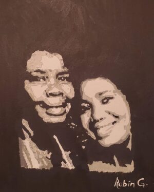 Yama Laurent Instagram - Je sais pas comment vous expliquez les amis ,mais les petites choses sont ceux qui resteront et qui feront vibrer les cœurs.✨♥️♥️✨

L’auteure de l’œuvre Madame Robin Gaines de Richmond , Virginia ( USA )
m’a dit qu’elle n’est pas pro mais juste une admiratrice …..
Moi je l’ai dit :<< La grandeur d’âme qu’elle a dessiné dans sa peinture aucun peintre n’a su puisé aussi profond>>♥️♥️♥️🥀🥀🥀🥀💎💎💎-
Me coller avec ma jumelle plus âgée n’est que du bonheur pour moi et pour elle🥰🥰🥰.
 
Au Québec on dit” c’est quétaine comme ça;  mais je voulais partager cette joie avec vous les amis 🙏🏾🙏🏾🙏🏾✨🤗🤗🤗🤗🤗

#reconnaissance #grateful #mommy #lovestory #bigfan #RobinGaines -
Thank you sooooo much Robin ; I really appreciate the gift 🎁 and I will never forget how much you are sweet and kind 🌺🌺